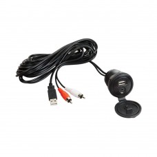 Interfaz USB y entrada auxiliar 3,5 mm